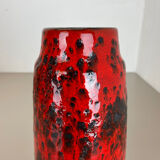 Rare Super Color Crusty Fat Lava Multi-Color Vase Scheurich, Germany WGP, 1970s