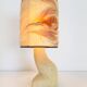 Arts & Crafts Style Brutalist Natural Stone Table Lamp, 1970s