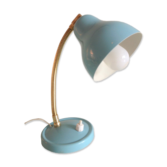 Lampe cocotte bleu ciel vintage années 50-60