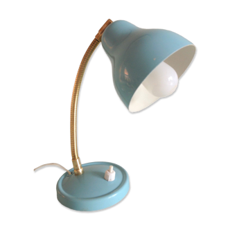 Sky blue / vintage casserole lamp 50s-60s