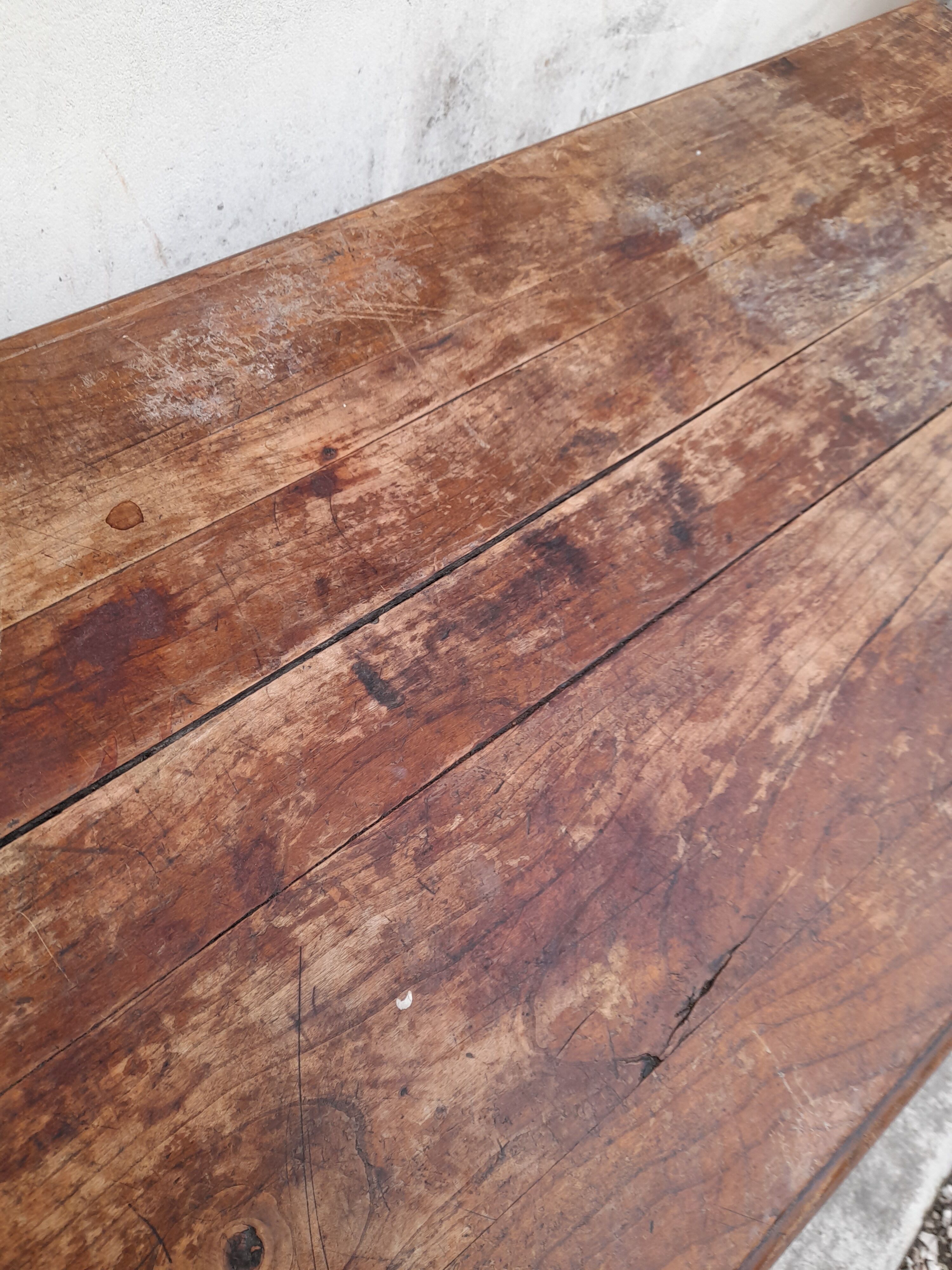 Table de bistrot en fonte 1900 1m50