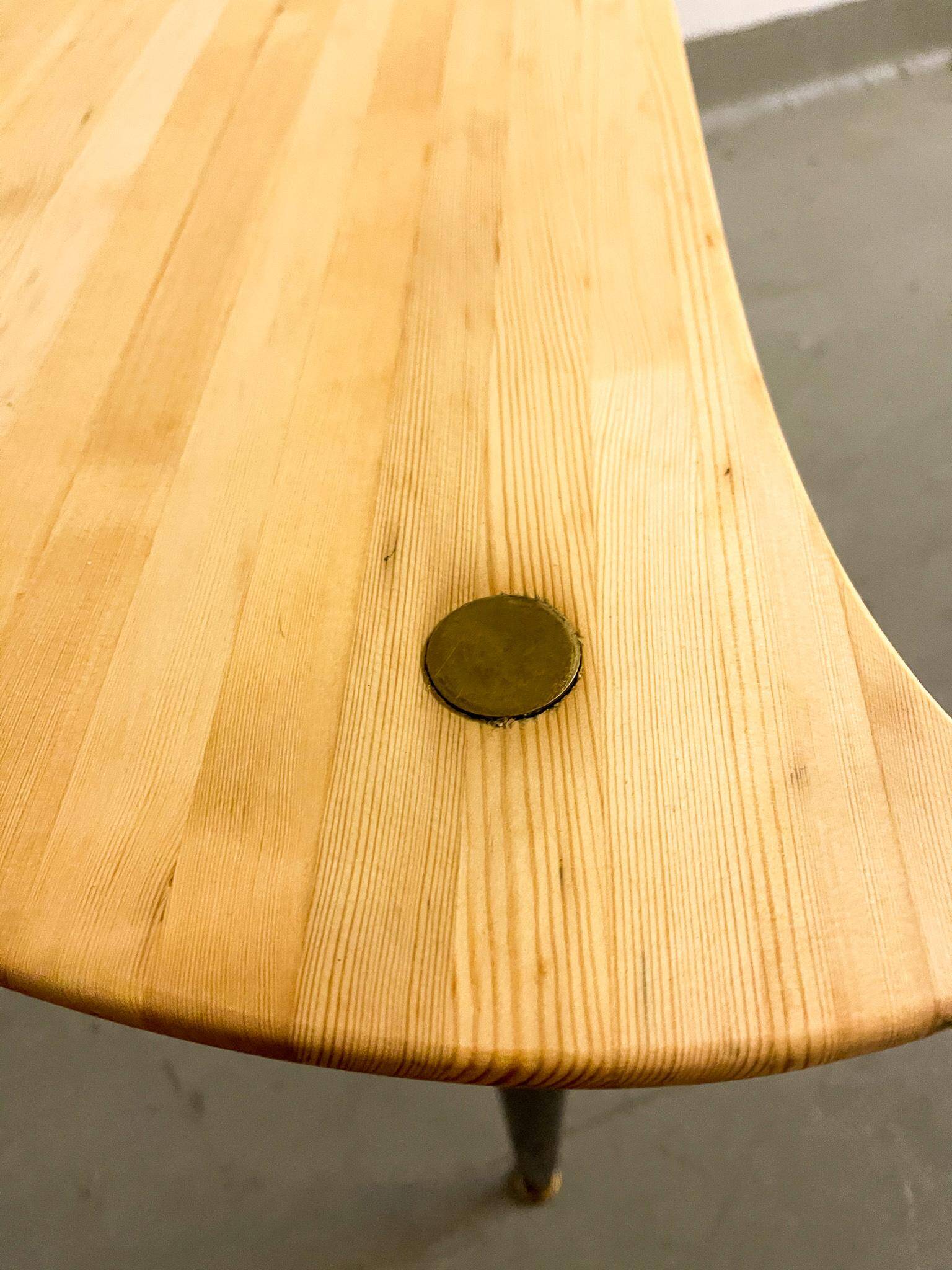 Kidney-Shaped Side Table Produced by Svensk Fur, Sweden, 1970s