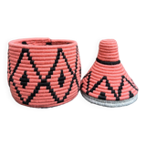 handmade, Moroccan basket, African basket, woven bowl, wall basket.