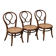 Set of three vintage bentwood bistro chairs – Cane seat – Mismatched