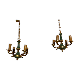 Pair of chandeliers