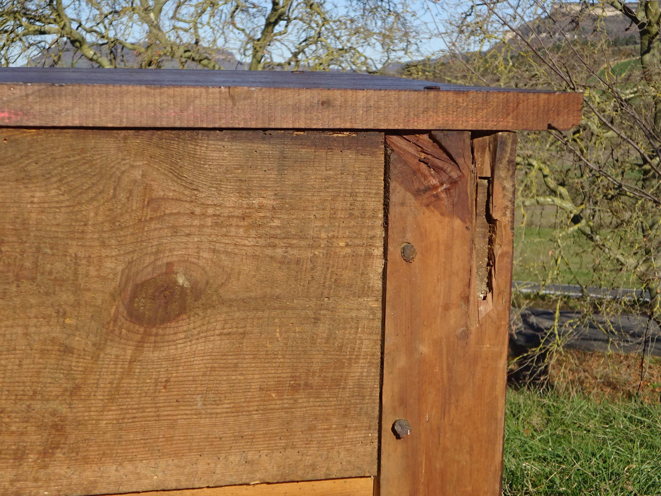 Antique walnut wedding sideboard