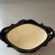 Signed pink gold ceramic candy dish