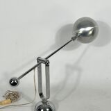 Mid-century Modern Italian chrome counterweight table lamp from 70s