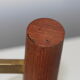 Wall lamp teak metal and glass