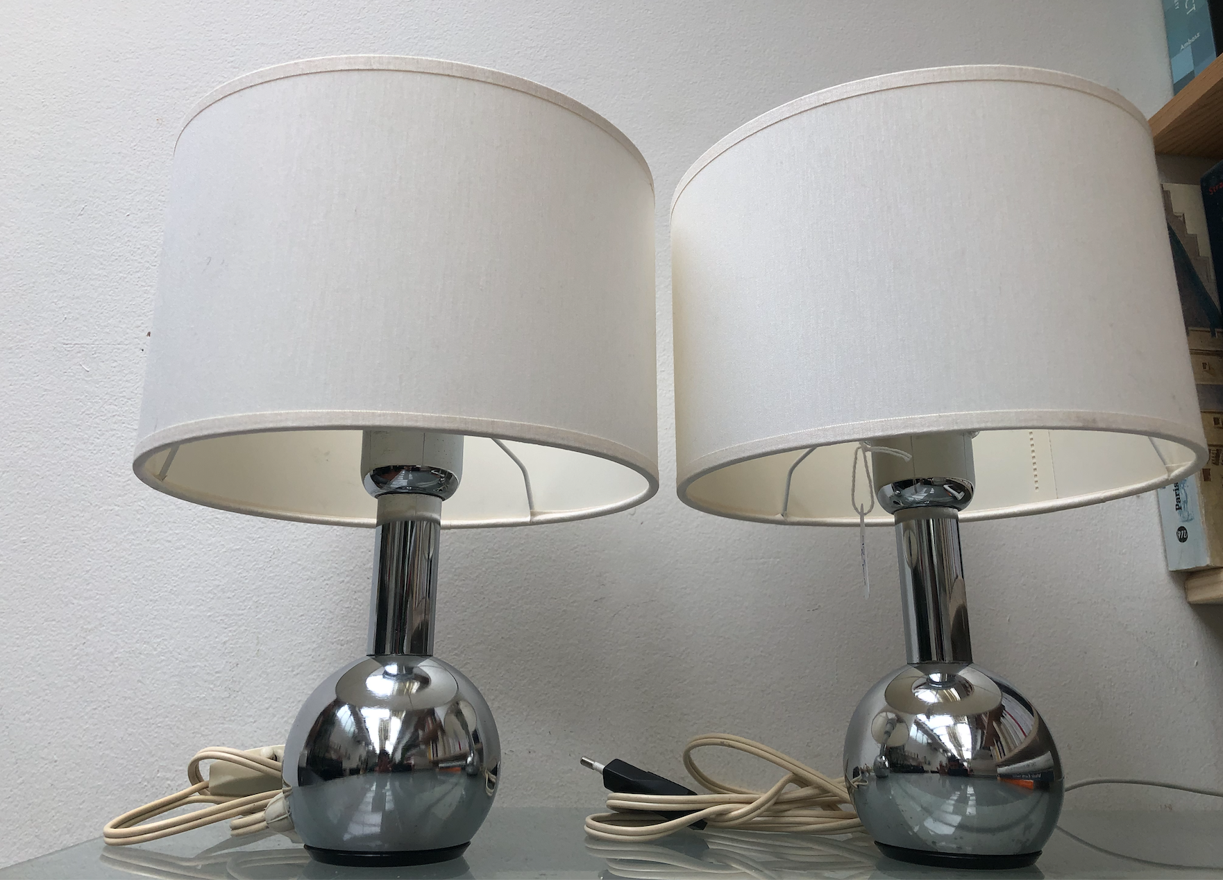Pair of bedside lamps