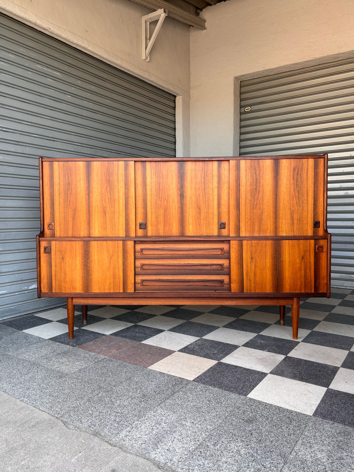 Buffet enfilade haute en palissandre