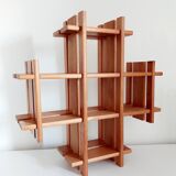 Vintage wooden cruciform shelf