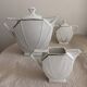 Art Deco Porcelain Coffee/Tea Trio by Victoria Czechoslovakia, 1930s