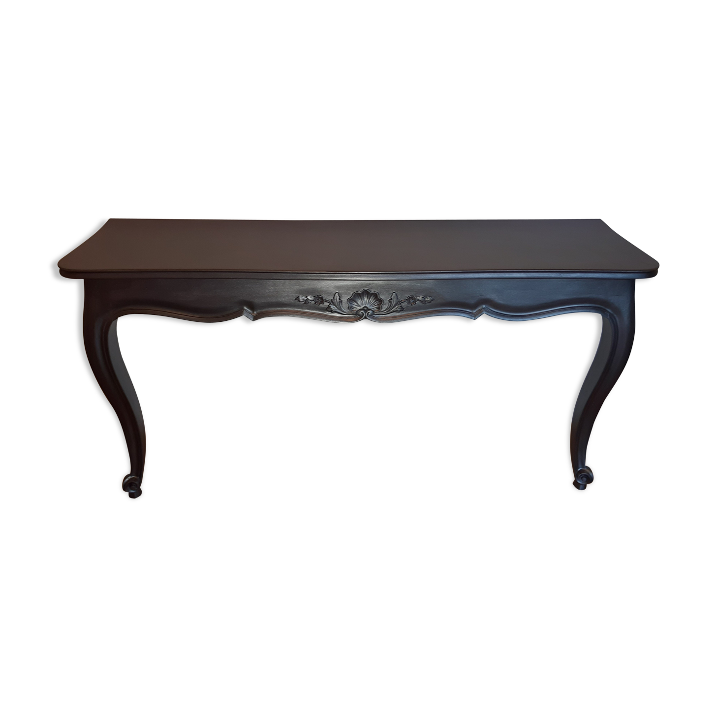 Louis XV-style black wall console