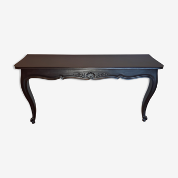 Louis XV-style black wall console