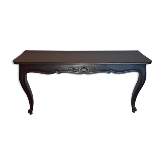 Louis XV-style black wall console