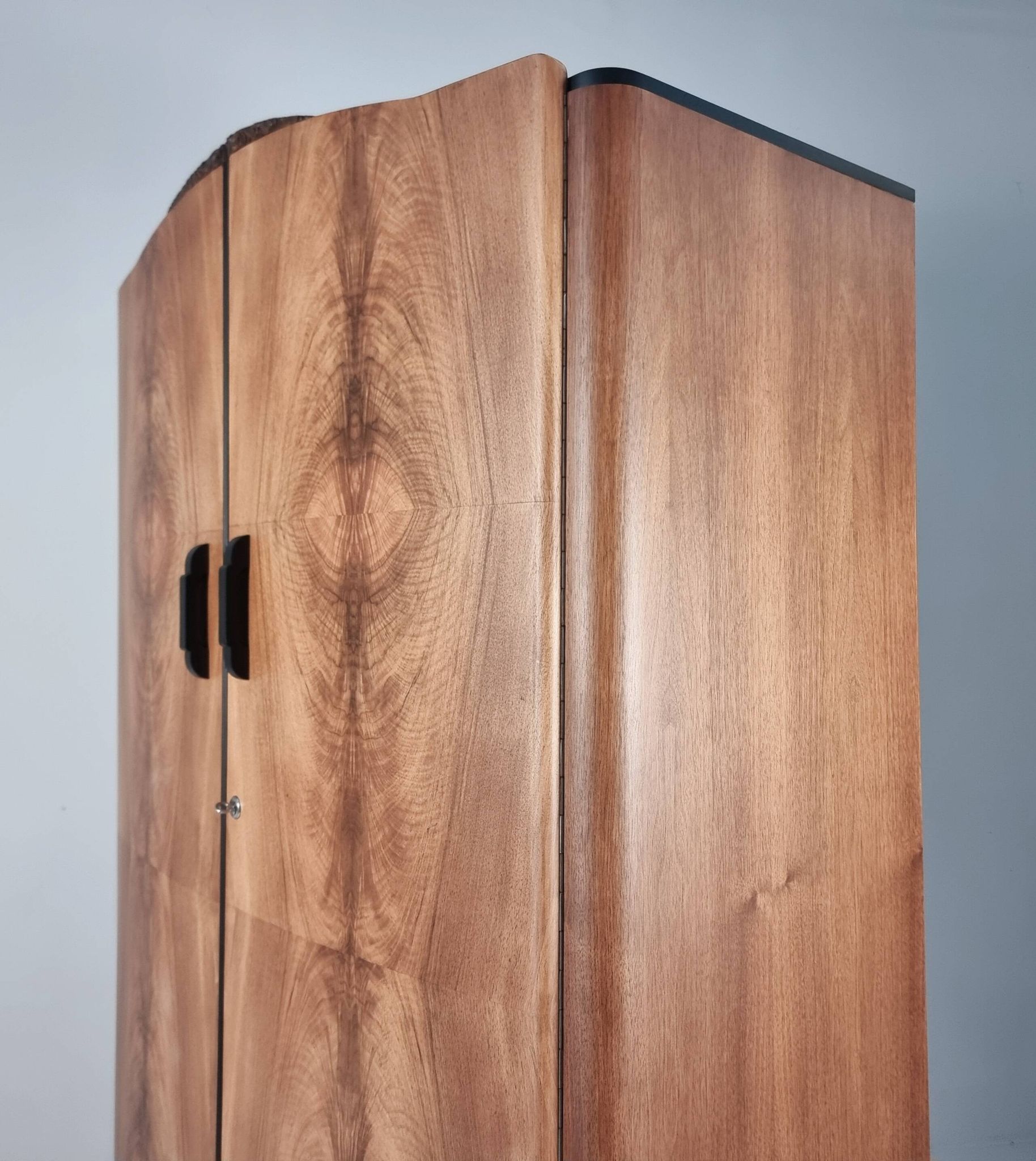 Art Deco Walnut Wardrobe by Jindrich Halabala, 1940s