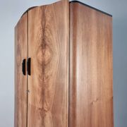 Art Deco Walnut Wardrobe by Jindrich Halabala, 1940s