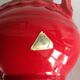 Fat Lava red ceramic vase by Pfortner Keramik / vintage 60s-70s