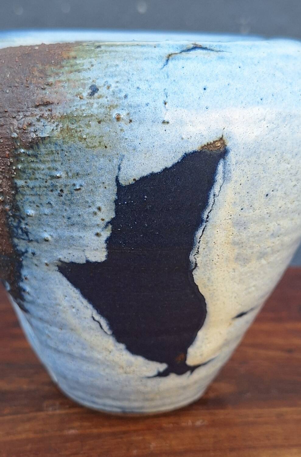 Glazed ceramic vase by Nadia and Alain Pinel