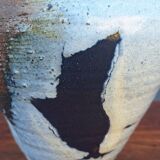 Glazed ceramic vase by Nadia and Alain Pinel