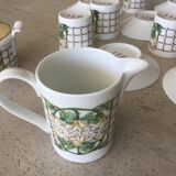 Service à café Lalique Modèle Perles Porcelaine de Limoges
