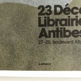 Original poster signed and dedicated by André MINAUX, Galerie Paul Maurel, 1974 Mourlot