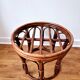Tabouret/porte-plante en rotin - Vintage