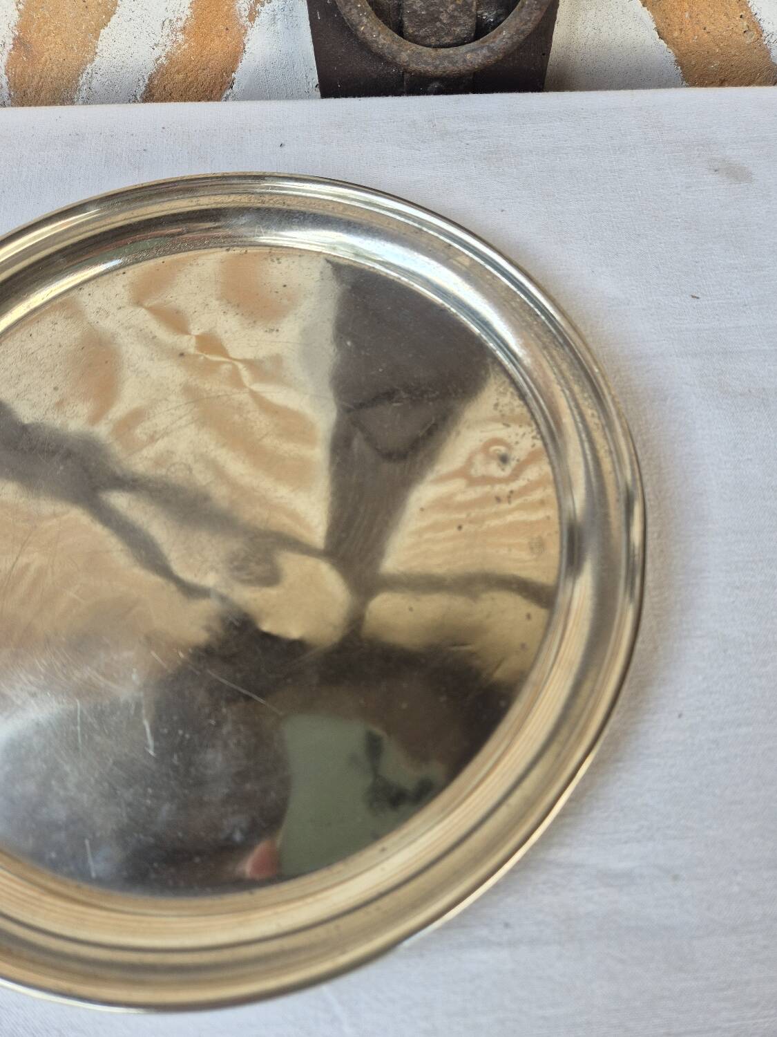 Small silver-plated tray