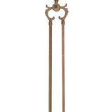 Antique Brass Fireplace Tools 19th Century