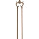 Antique Brass Fireplace Tools 19th Century