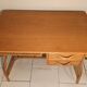 Louis Sognot vintage rattan desk and chair
