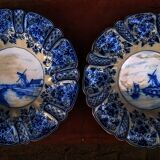 Pair of old Delf wall plates