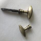 Pair of old bronze handles