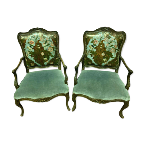 Paire de fauteuils de