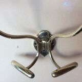 Vintage brass coat rack