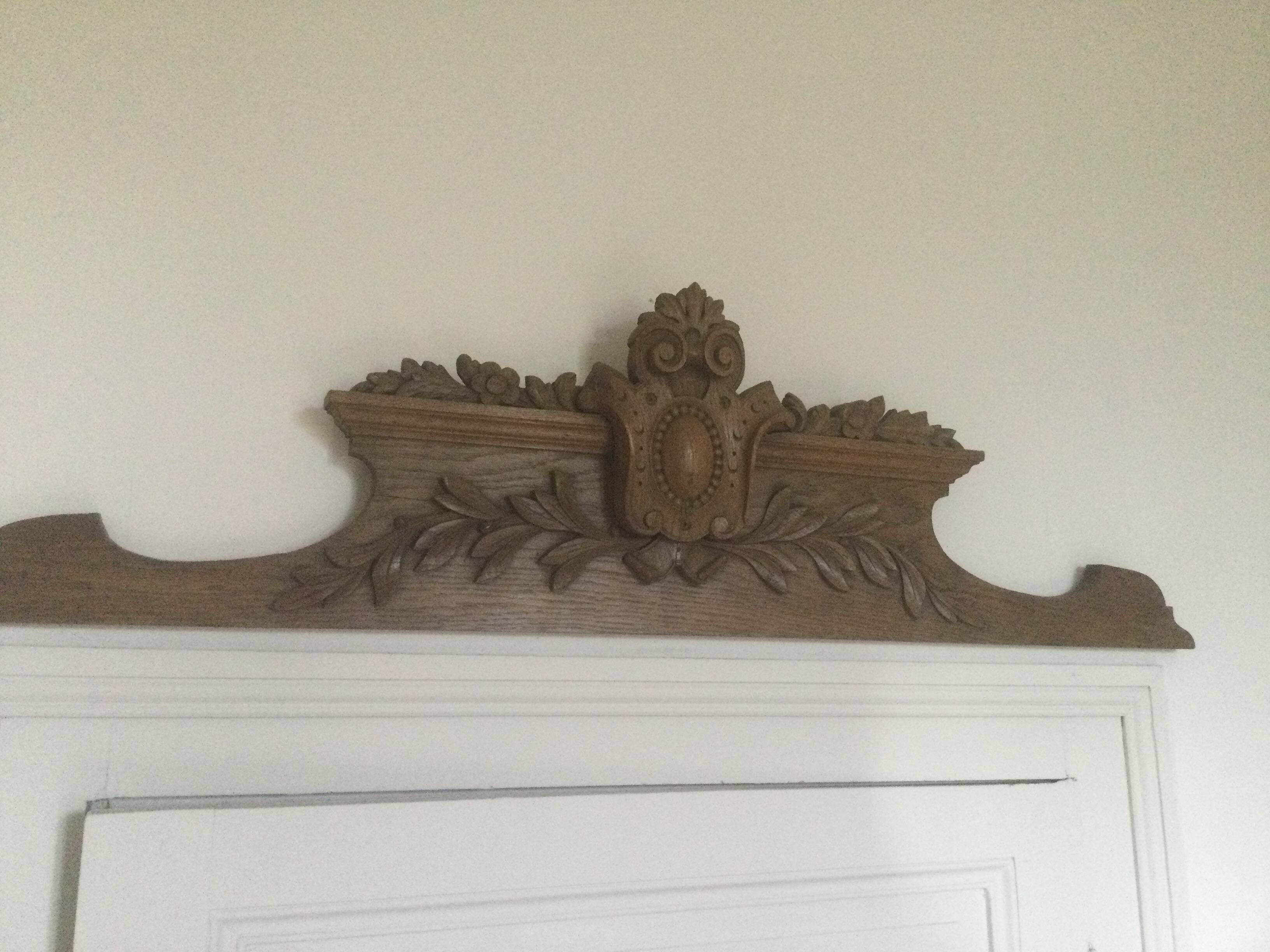Old oak pediment