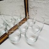 Set of 5 orangeade glasses