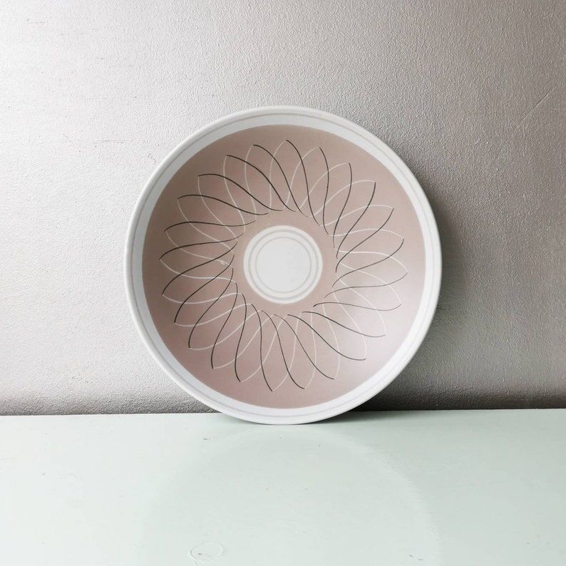 Vintage pottery decoration bowl Poole England, 1950