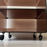 side table / bedside table in smoked plexiglass, Dumas for Roche Bobois 1970