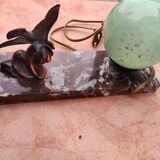 Art Deco bird lamp