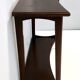 Postmodern Ebonized Beech Console Table with a Lower Shelf, Italy