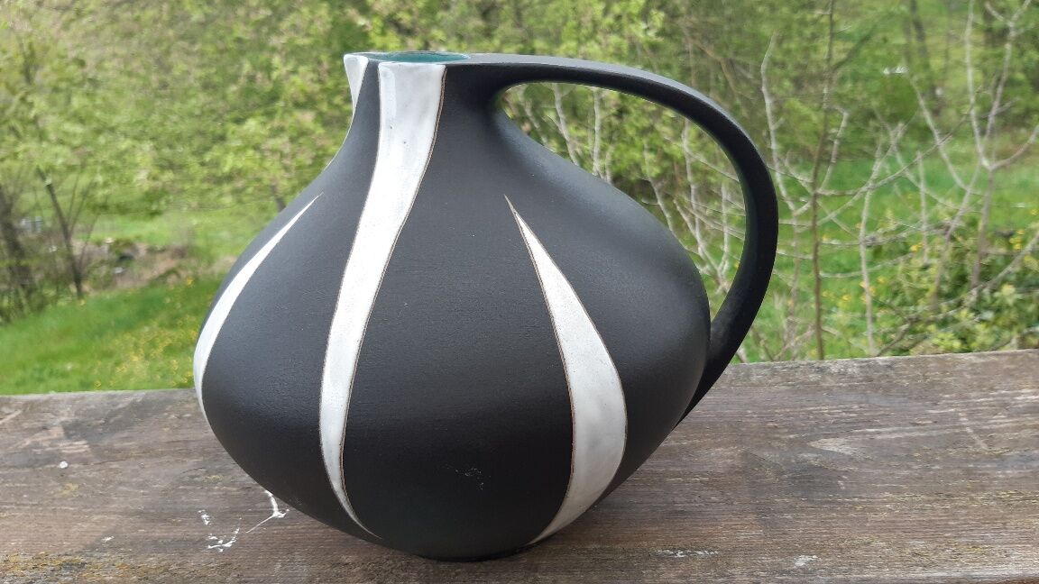 Vase céramique "Mont blanc" par Kurt Tschörner pour Ruscha années 70