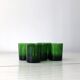 Lot de 5 verres gobelets verts Luminarc
