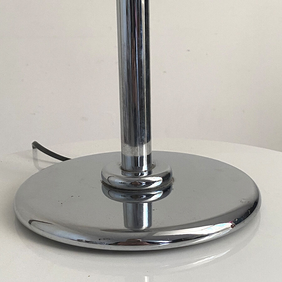 Vintage mushroom lamp 70's metal and opaline