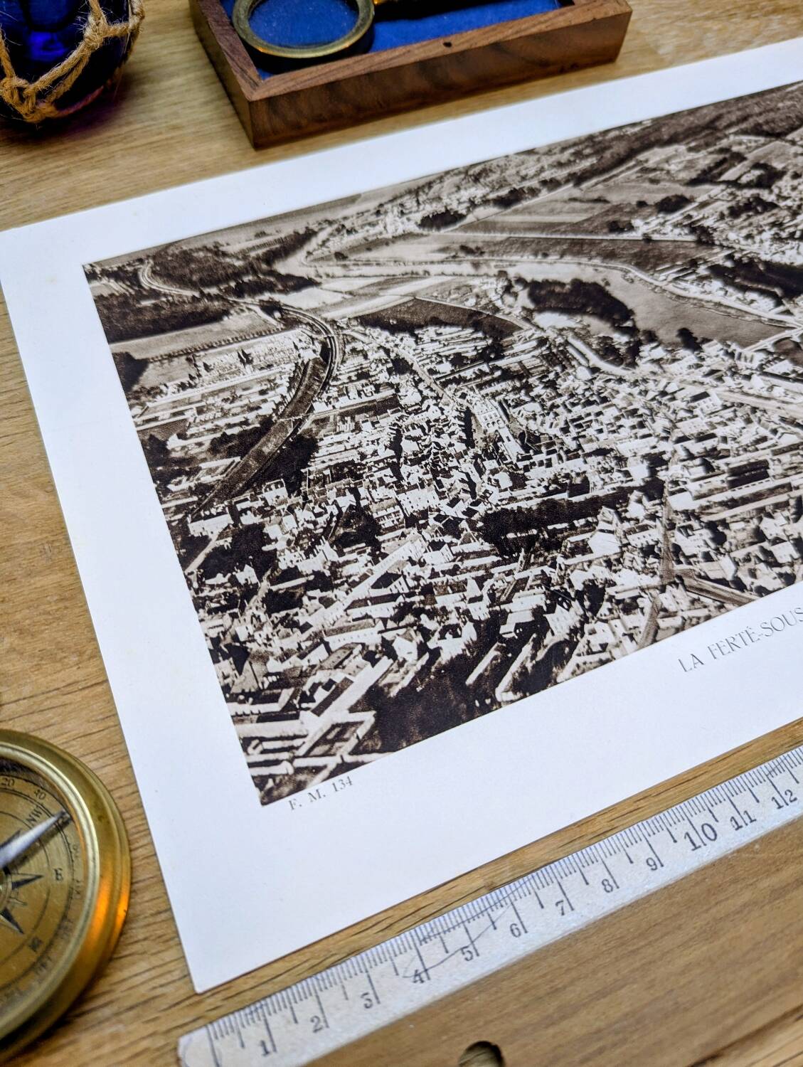 La Ferté-sous-Jouarre, photographic plate printed in 1934.