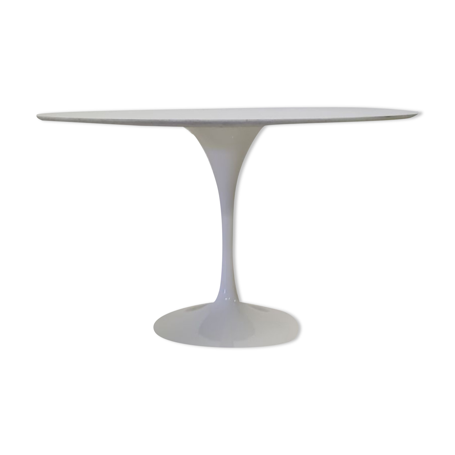 Space age tulip table with wooden top, Italy 1970s