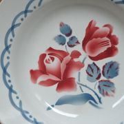 Lot dépareillées de 3 assiettes Digoin et Sarreguemines
