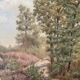 Painting painting old school of Barbizon nineteenth