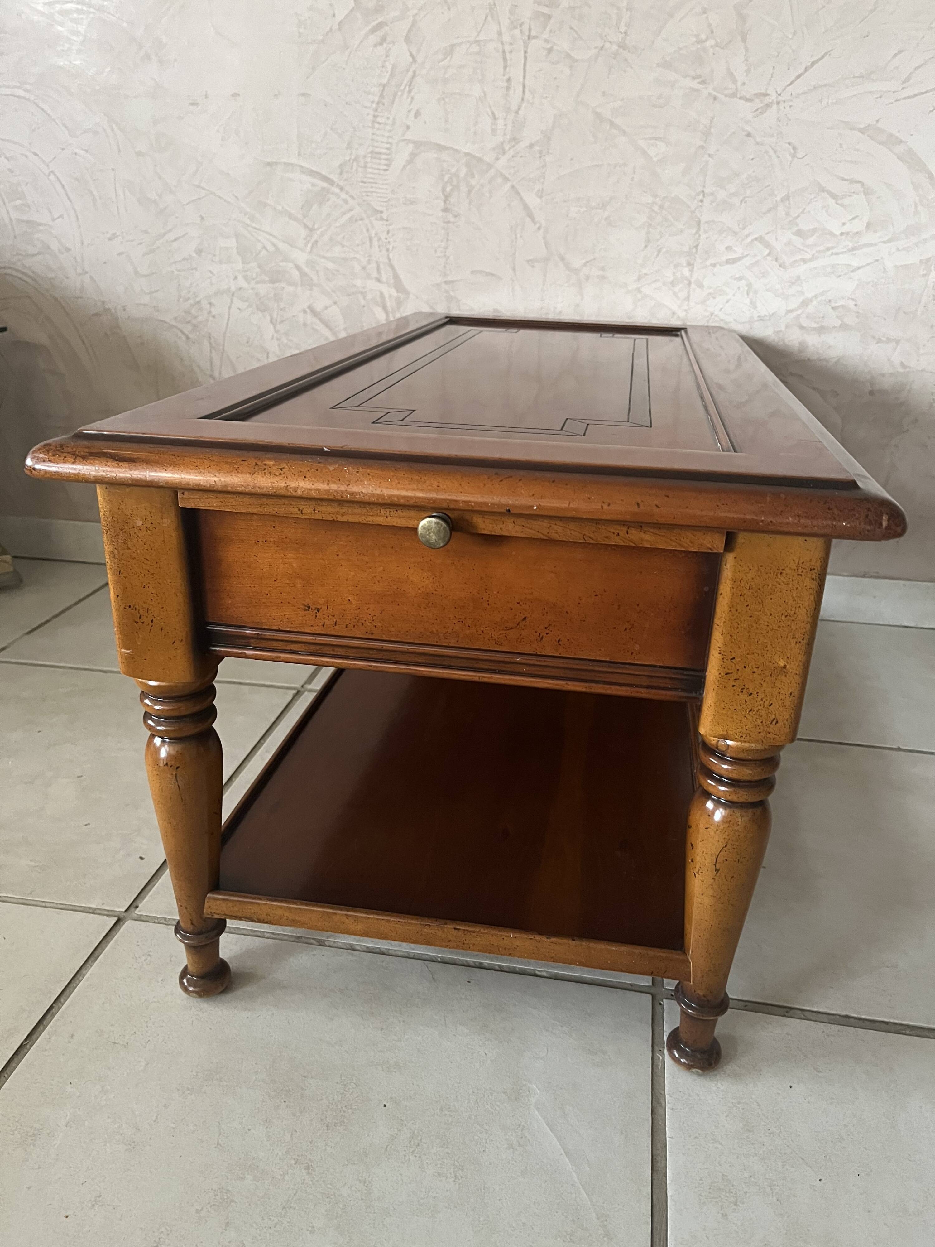 Cherry wood coffee table